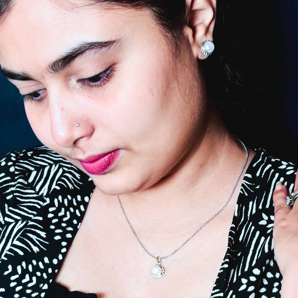 925 Silver Pearl Core Jewellery Set : IS-NC-JS-1025