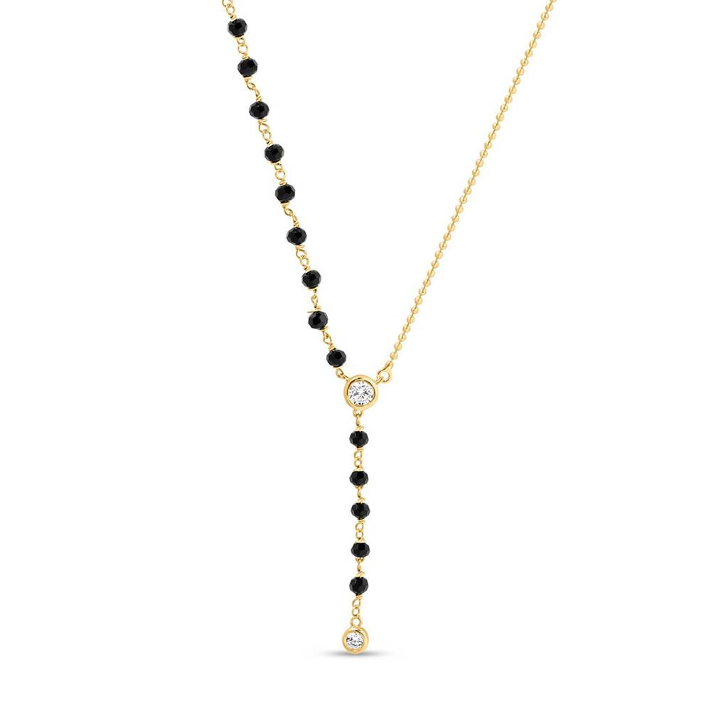 Elegant Cz Gold-Plated 925 Sterling Silver Mangalsutra : MGS-10085-G