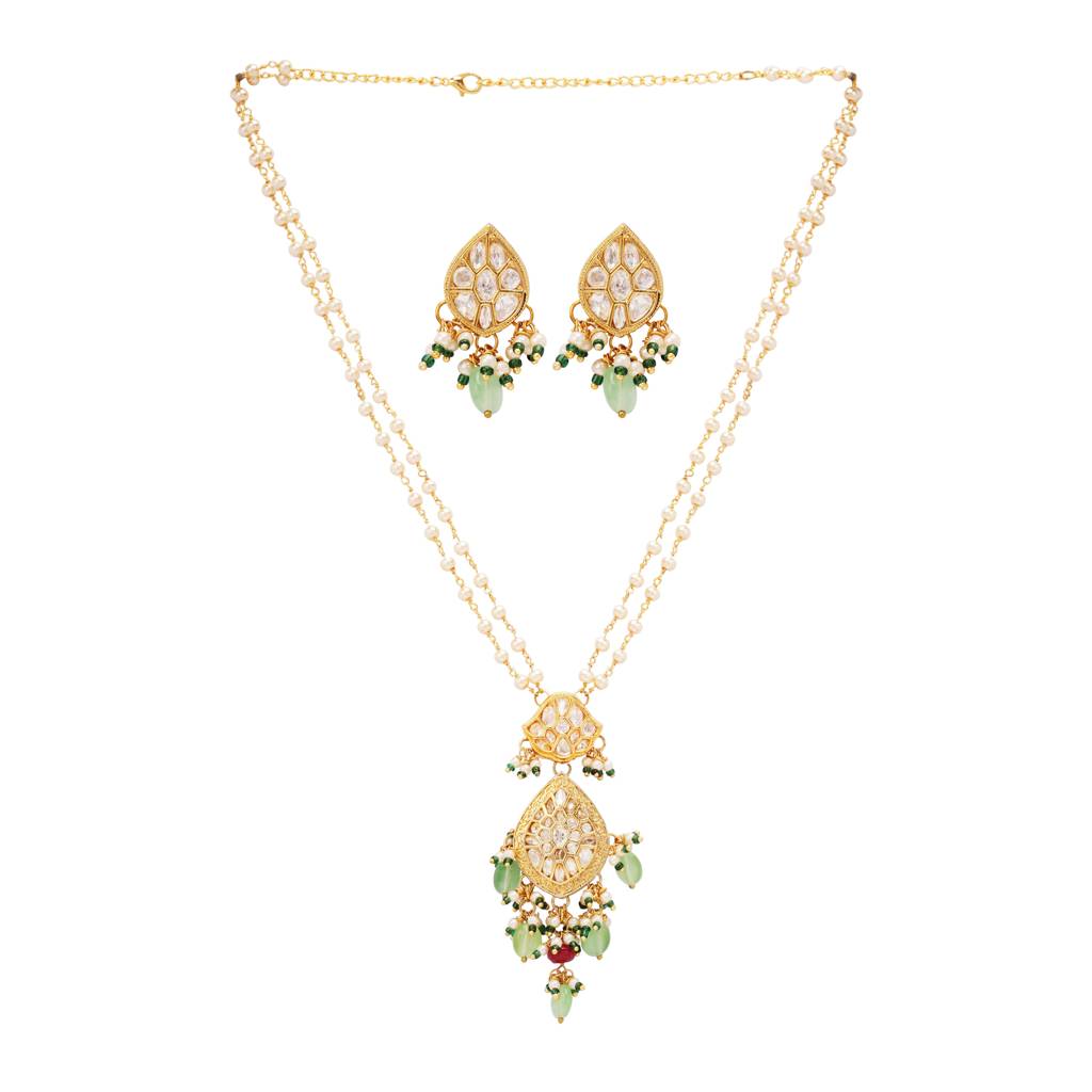 22Kt Gold-Plated Exquisite Kundan Set : PE70042