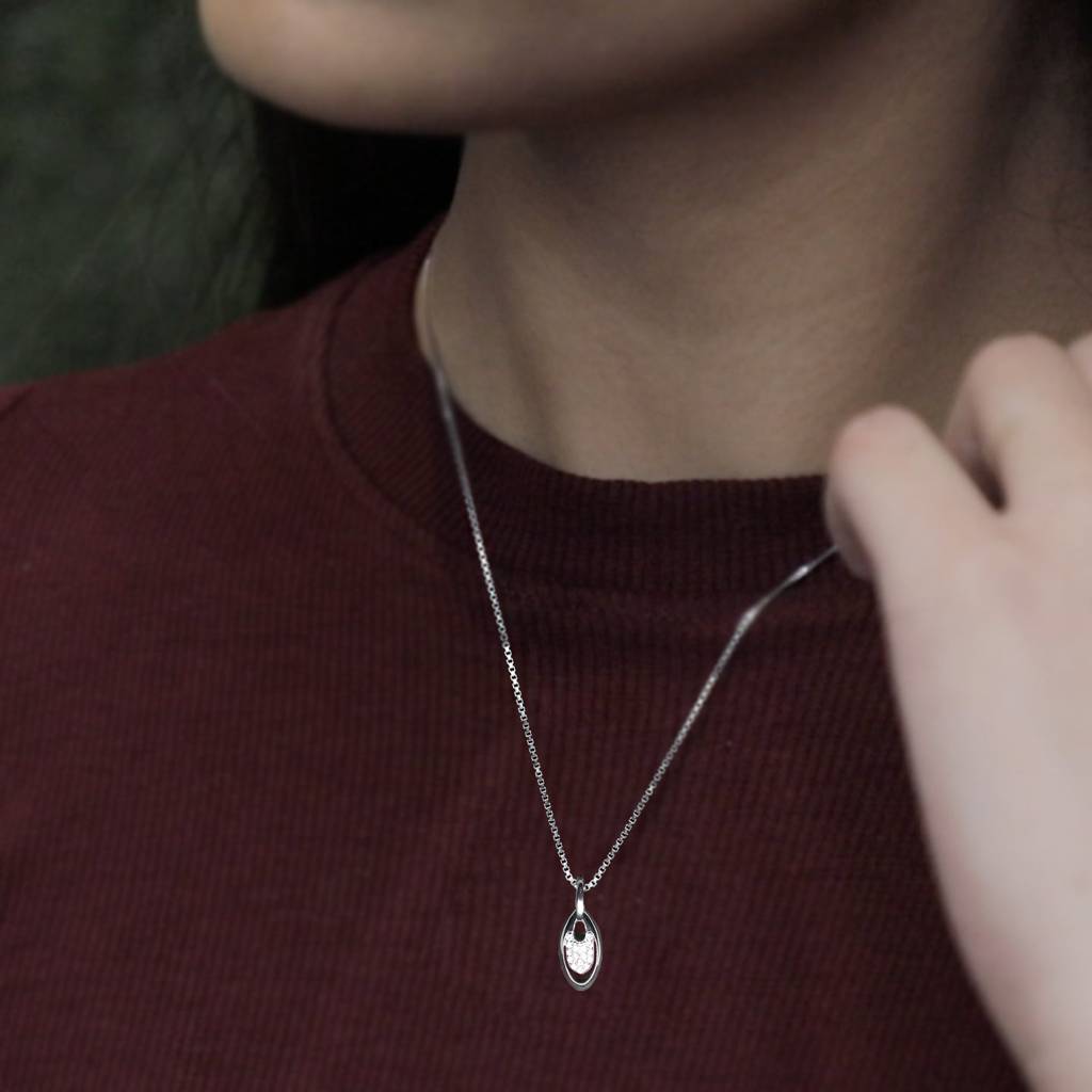 Silver Ellip Pendant : PD082