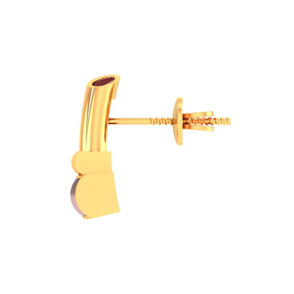 925 Pure Silver Lipstick Inspired Stud Earrings For Girls And Kids : TWP1312