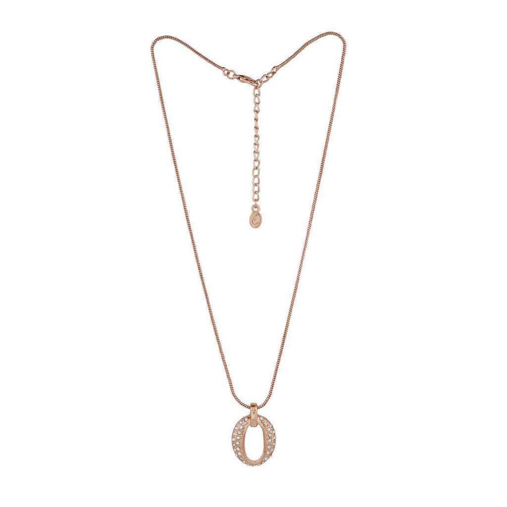 Estele Rose Gold Plated Beautiful Designer Pendant Set With Crystals For Women