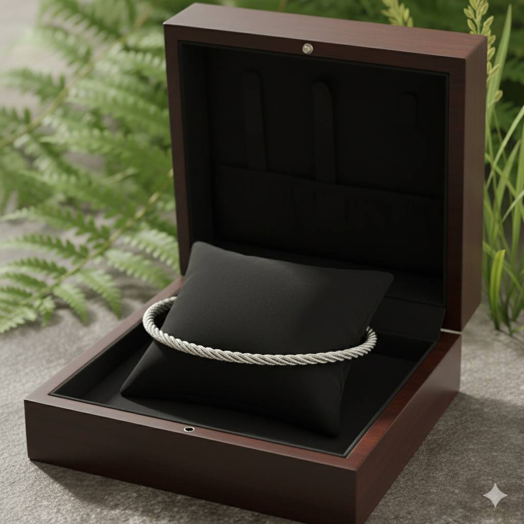 925 Pure Silver Contemporary Anklet : AK1062