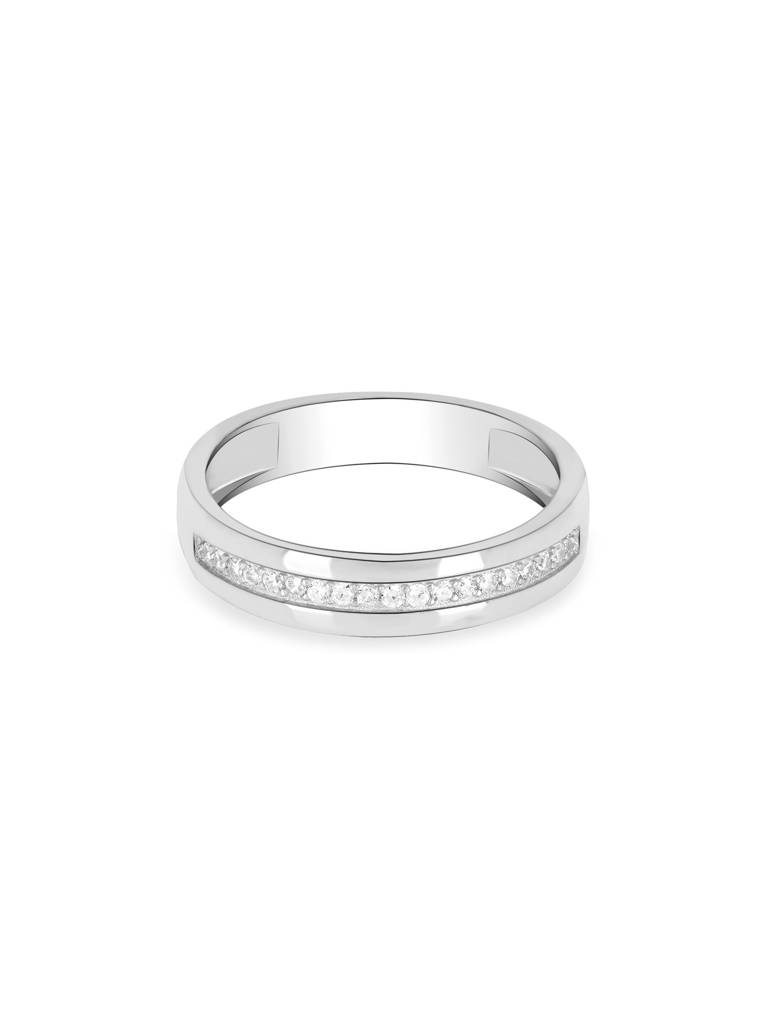 Minimal Line Silver Band Ring : MPLR2802