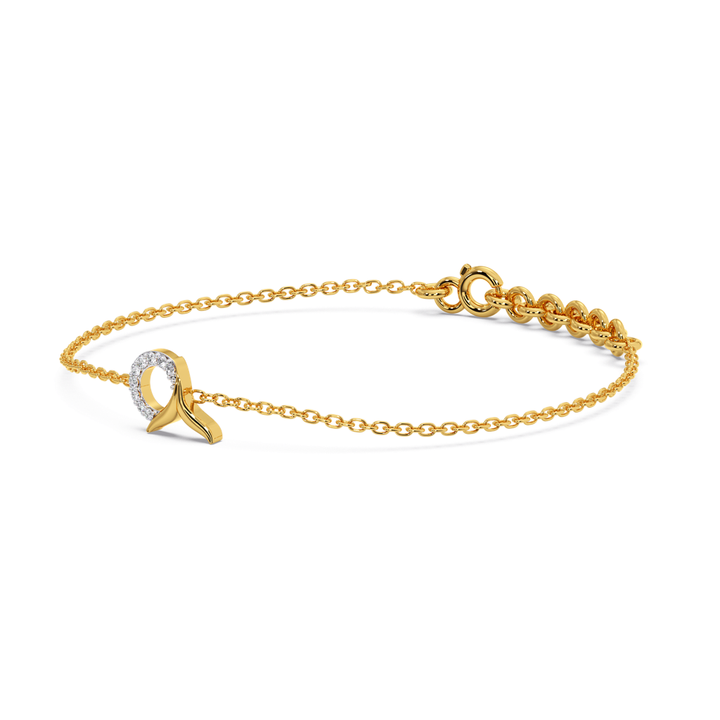 Serene Tail - Lab Diamond Bracelet : LLBR0096
