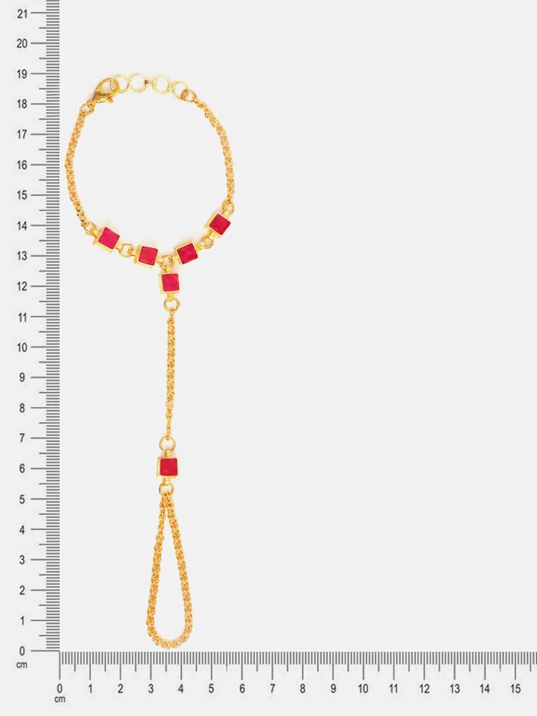 Ruby Raang Stone Embedded Handlet : RRKDEC25-40