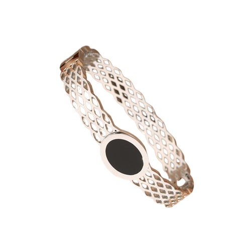 Enamel Oval Charm Bangle Bracelet : EnamelOvalCharmBangleBracelet-LT-BR-BS-09