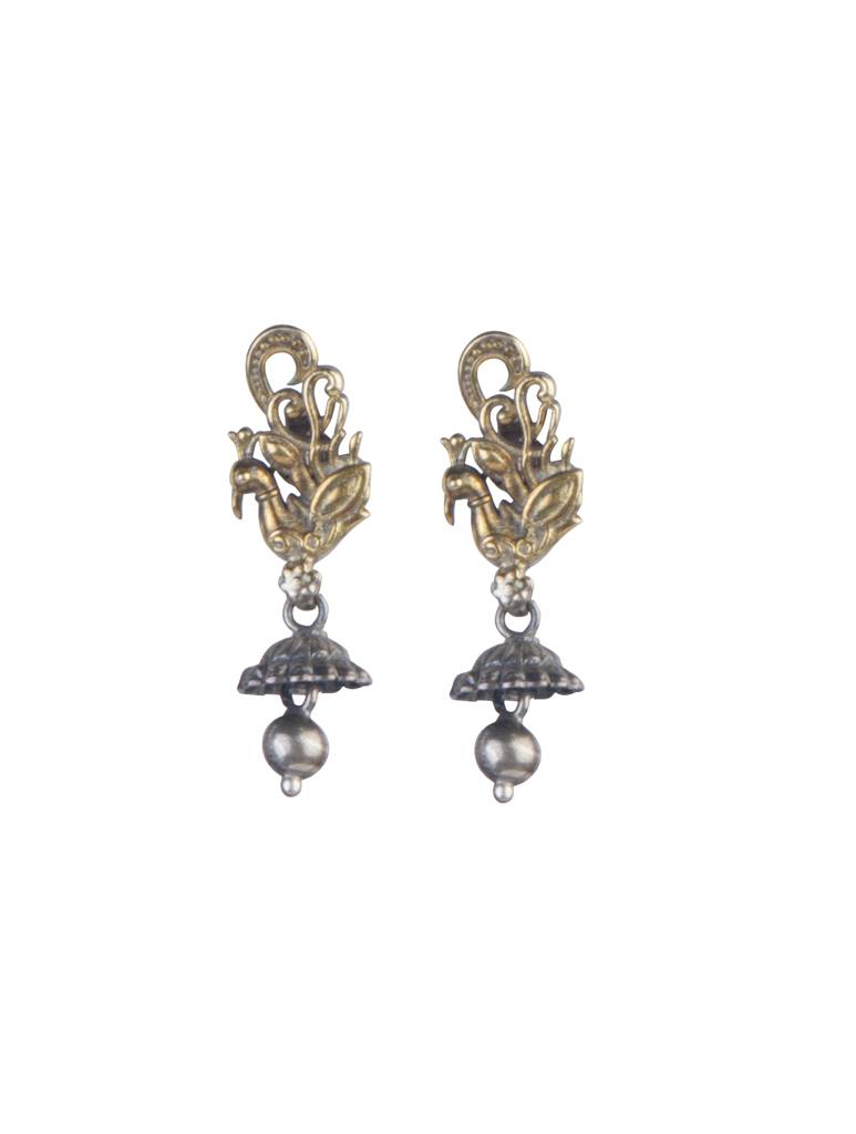 925 Sterling Silver Earrings For Women. Handmade Silver Jewelry | Elegant Daily Wear Gift : FU-1105