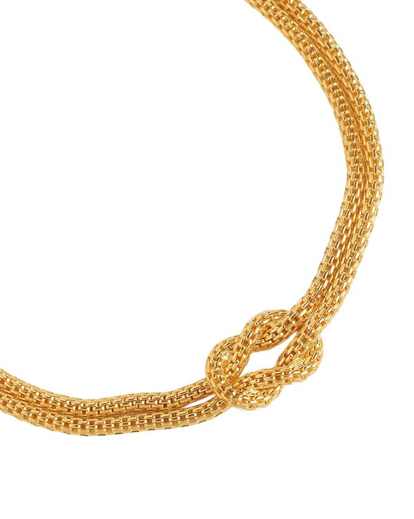 18Kt Plated Love Knot Bracelet : FJB6128