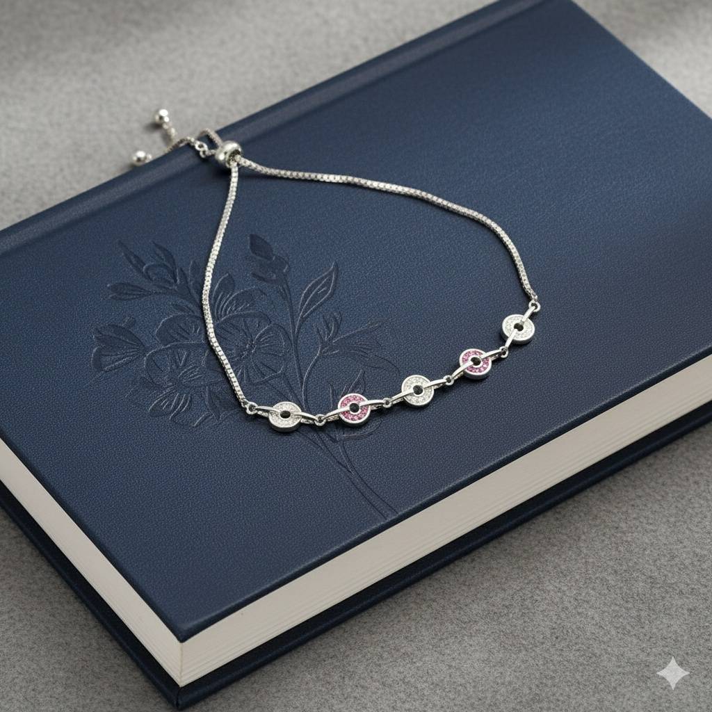 925 Pure Silver Charm Bracelet-Br1103 : BR1103