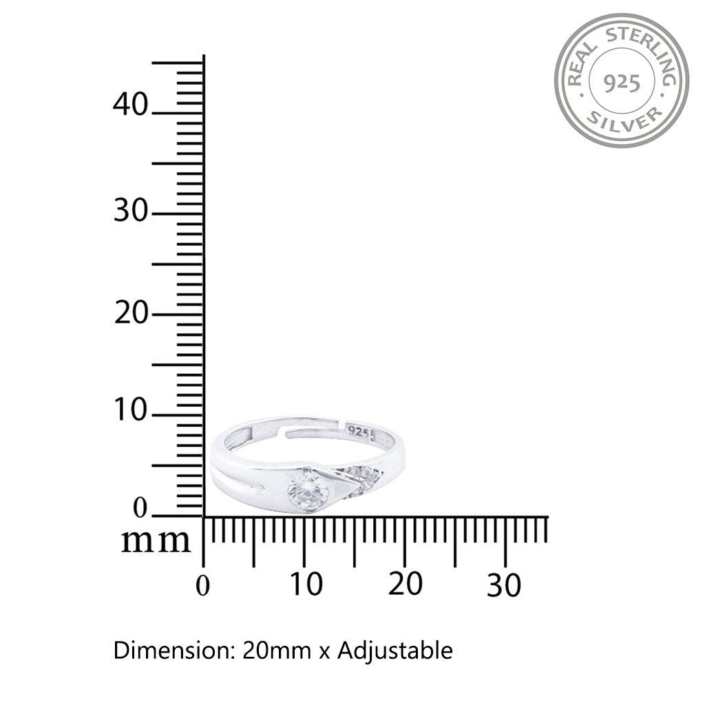 Silver Love Unfold Women'S Band : ZLCPLR-1003WW