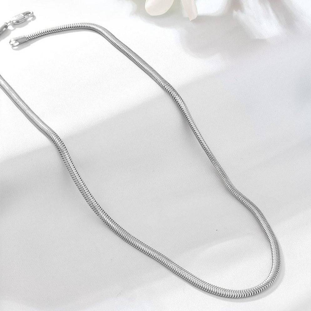 Elegant Men'S 925 Sterling Silver Snake Chain : M-CH-10072-20-4-S