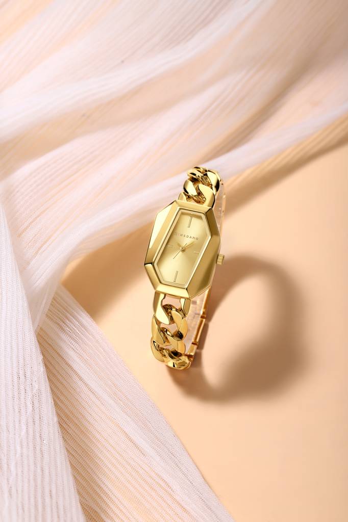 Giordano Stylish Analog Watch For Women Â Hexagon Dial, Trendy Chain Link Stainless Steel Strap, Elegant Dress : GZ-60122-33