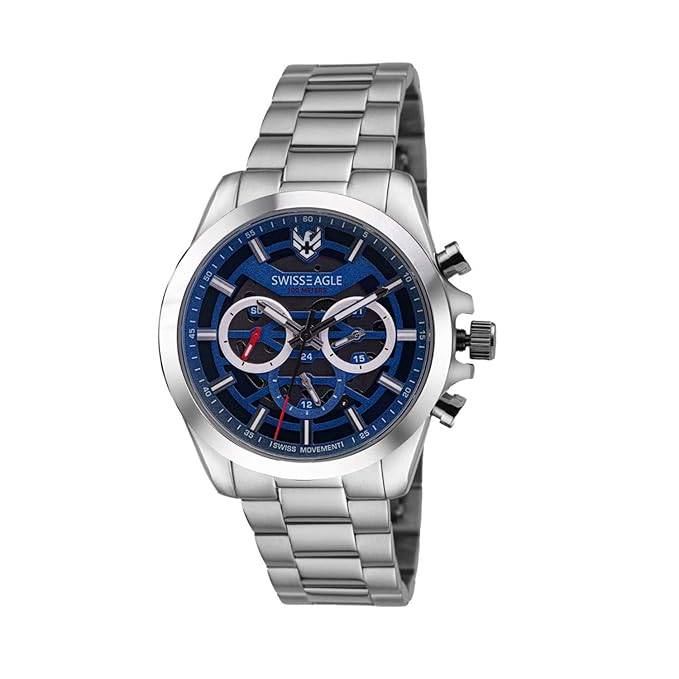 Swiss Eagle Men'S Chronograph Swiss Made Movement Watch - Se-9165 : SE-9165-11