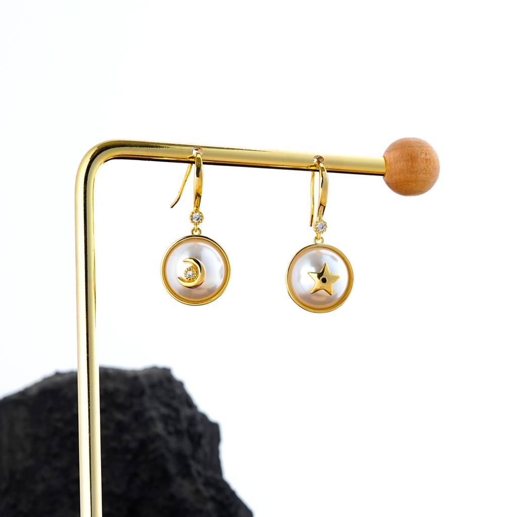 Moon And Stars Earrings : PRBE03