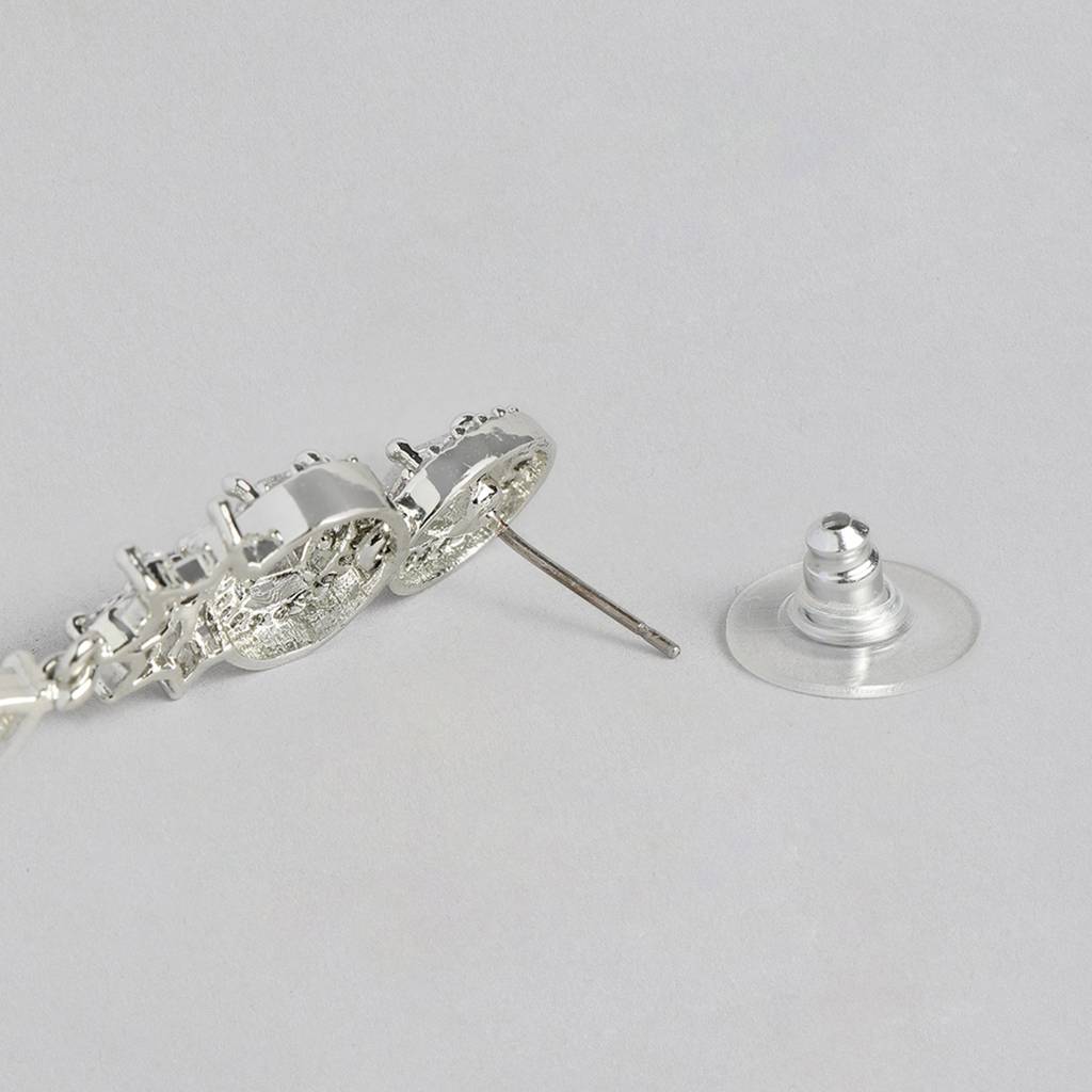 Estele Rhodium Plated Cz Adorable Necklace Set For Women : AD-700-IR-WENKER