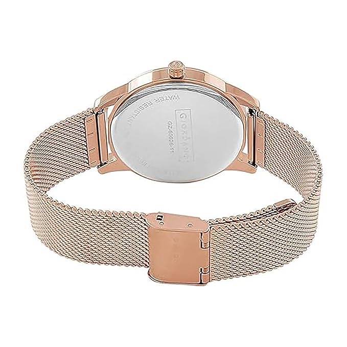 Giordano Aw22 Collection Analog Watch For Women Stylish Metal Strap| 3 Hands Mechanism With Water Resistant Wris : GZ-60026-11
