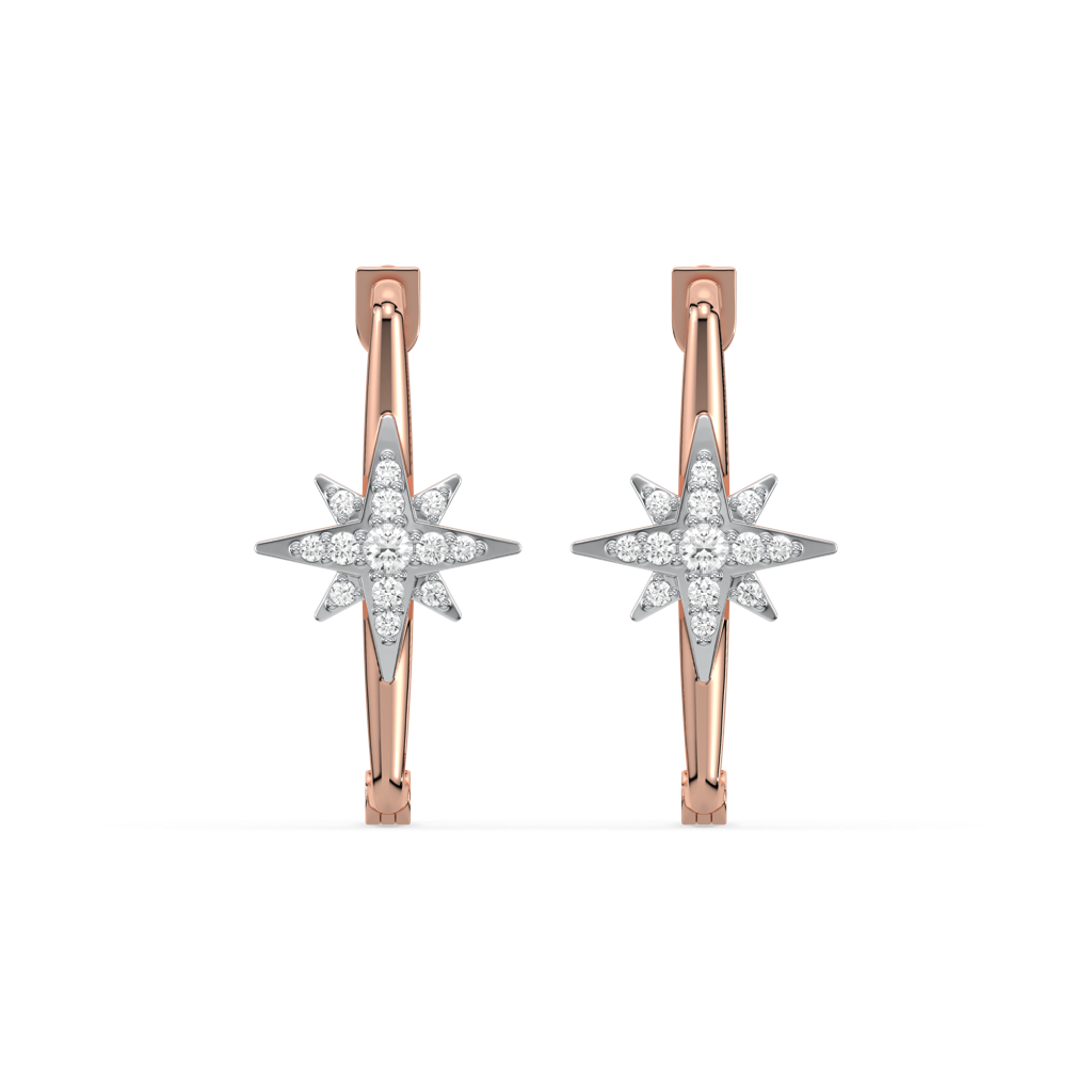 Northstar Huggies - Lab Diamond Earrings : LLER0119