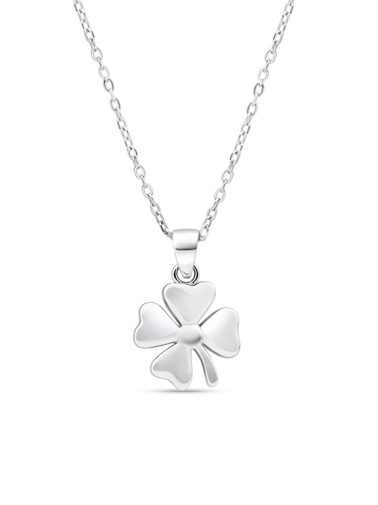Minimal Clover Charm Necklace : DRNC1665