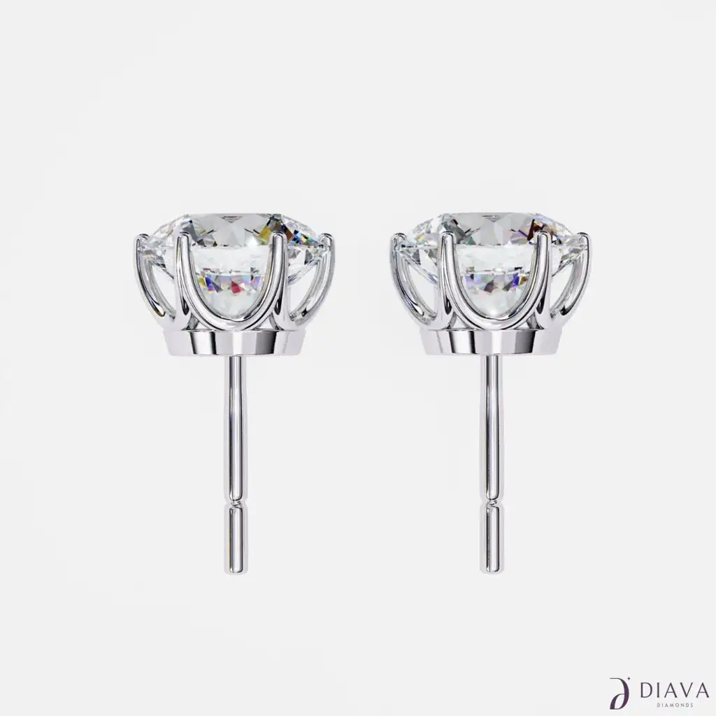 Signature Round Solitaire Studs : SignatureRoundSolitaireStuds