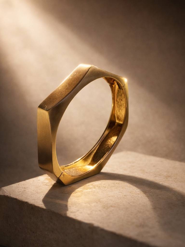 Trendy Bangle Bamboo Stack Combo – 18K Gold-Plated : CBR012TBB