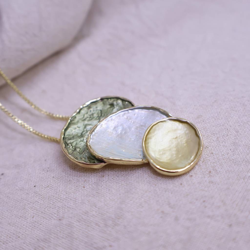 Women’S Abstract Layered Necklace Set With Earrings | Modern Gold Finish Designer Jewelry : LJPS002