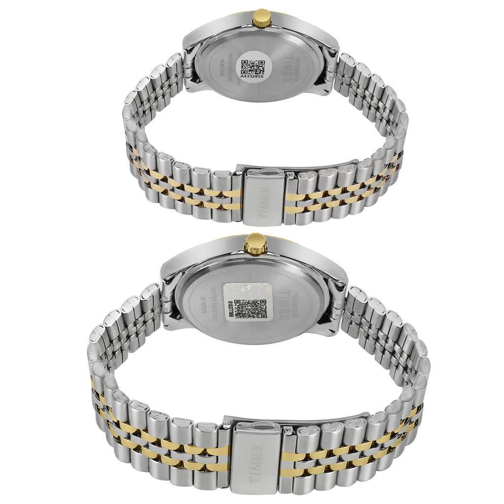 Timex Round 42Mm Dial Analog Pair Watch - Tw0Pre001 : TW0PRE002