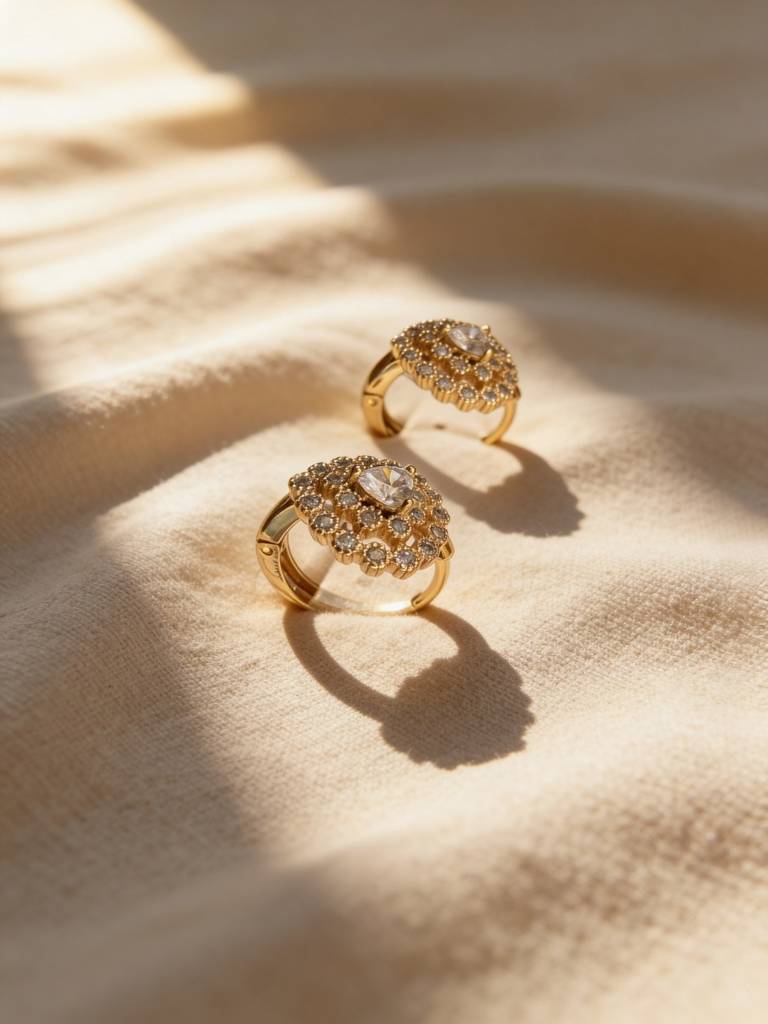 18K Rose Gold Heart Cz Hoop Earrings – Dainty Everyday Luxe : S925E777HSH