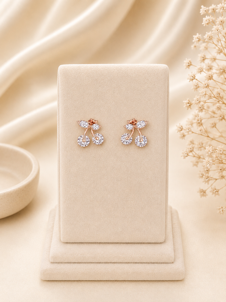 Crystal Cherry Blossom Studs : E147