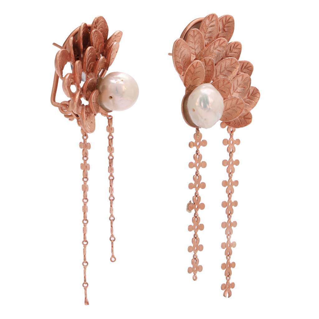 Baroque Beauty Leaf Earrings : AC-1071