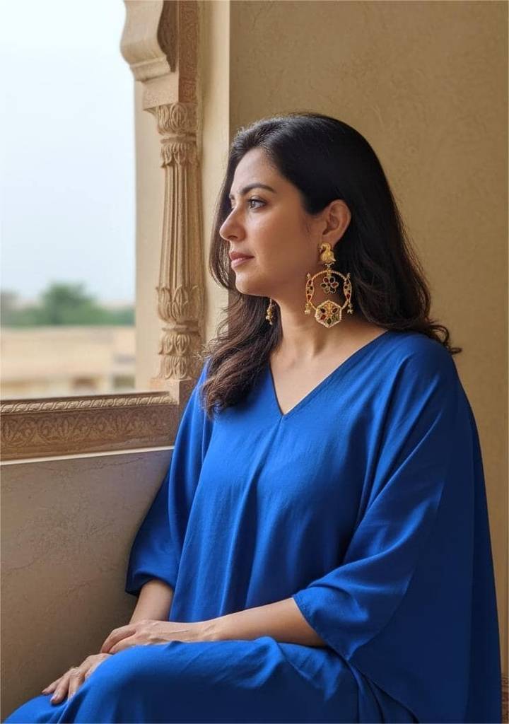 Megh Mayur Earrings : SWARNAEAR1672