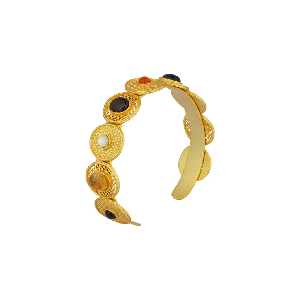 Colour Story Navratan Cuff Bracelet : SB352