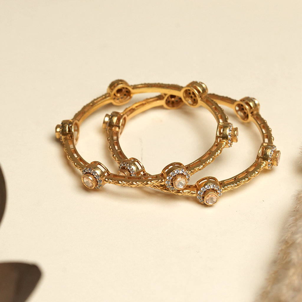Sleek Premium Moissanite Bangles (2.4) : CAO0001MPS