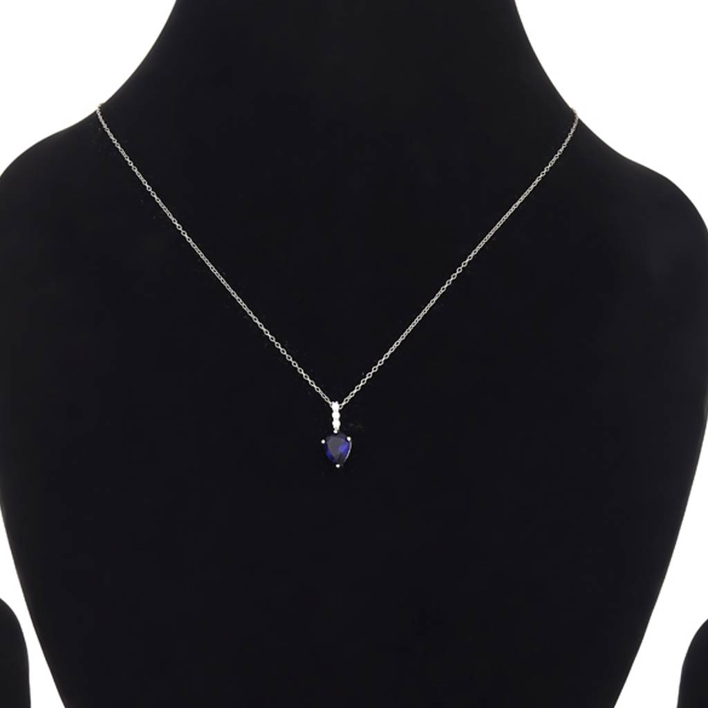 Iski Uski 925 Sterling Silver Eva Sapphire Pendant