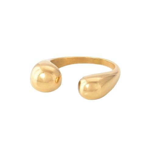Palmonas Double Ball Ring For Women - Waterproof & Anti-Tarnish : PM-RING-084