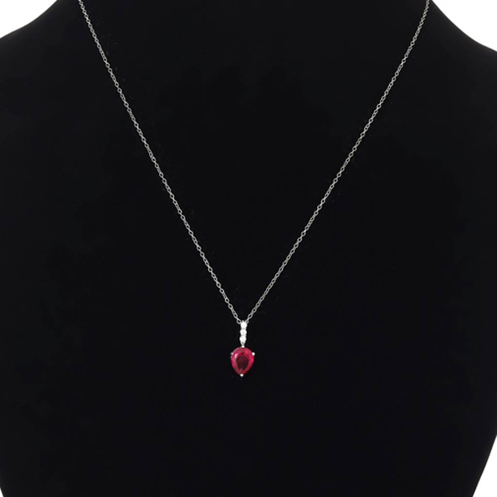 Iski Uski 925 Sterling Silver Ruhi Ruby Pendant