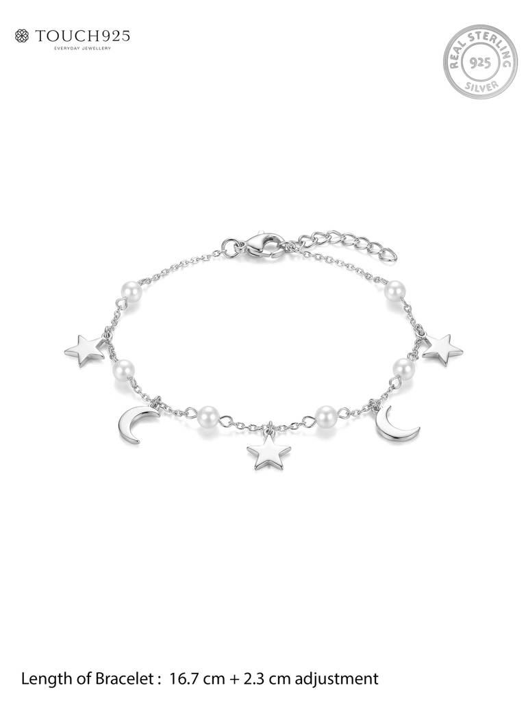 Star Moon Pearl Bracelet : ICLB3314
