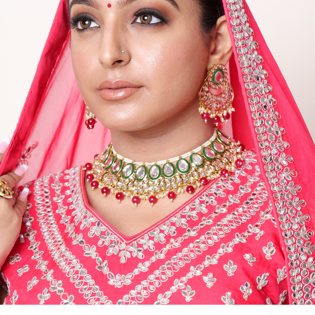 Bridal Kundan Choker Set : NL006