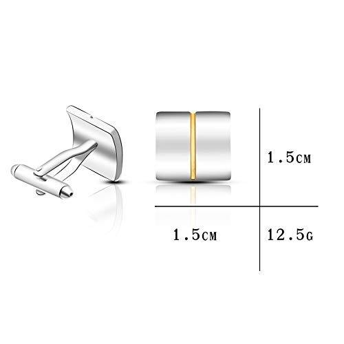 Office Formal Square Shirt Blazer Cufflink Pair For Men Boys Wedding Business Corporate Gift : PX9CL89