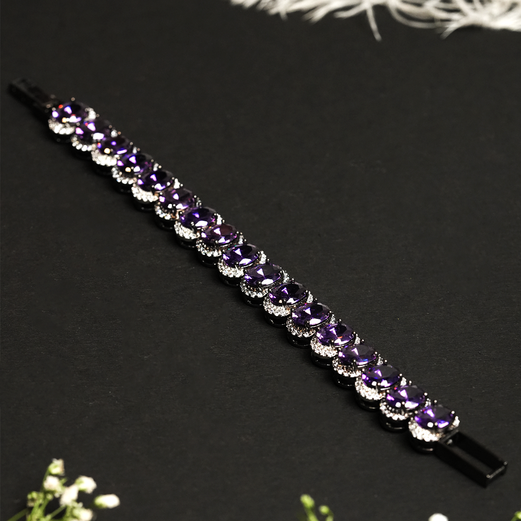 Black Polish Ad Bracelet : CAO0225VIH