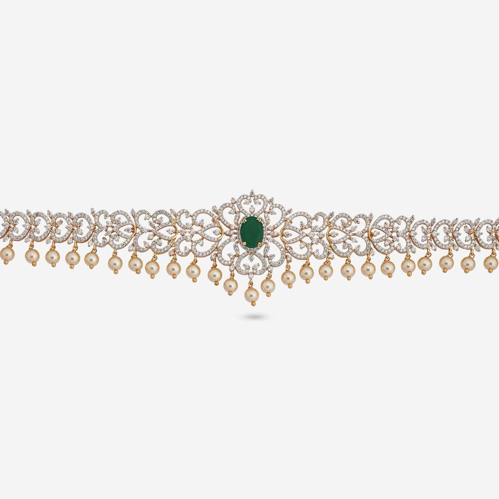 Rhodium-Gold Plated - Bridesmaid Zircon Belt - 457119 : 457119