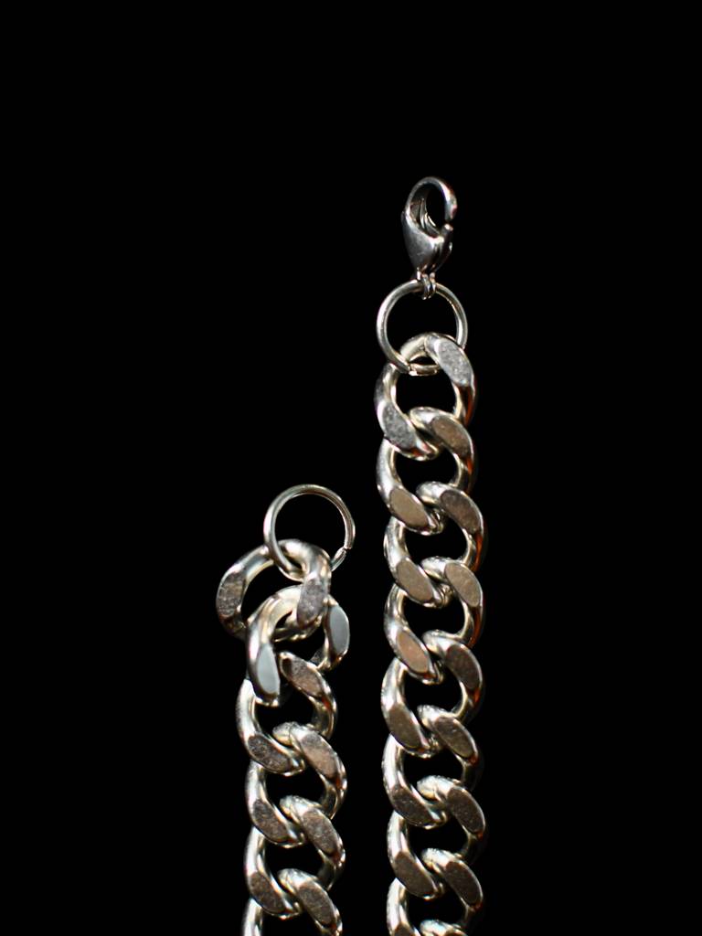 Chunky Silver Statement Chain 13Mm Â Luxe Stainless Steel Necklace For Men : MATC575SCC