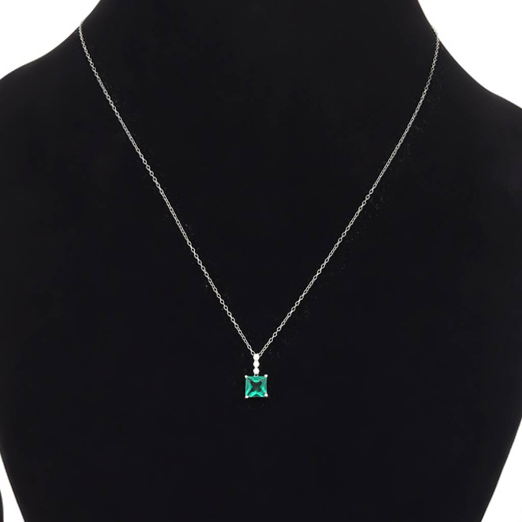 Iski Uski 925 Sterling Silver Deena Emerald Pendant