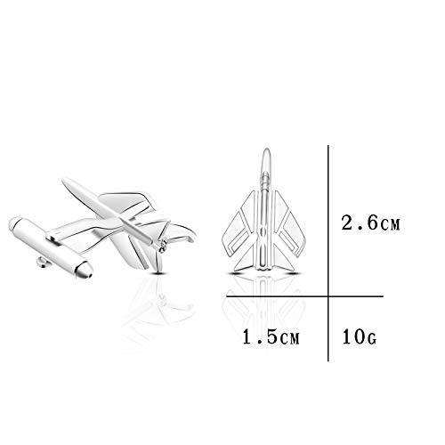 Executive Airplane Cufflinks For Men Chrome Shirt Business Wedding Corporate Gift : PX9CL88