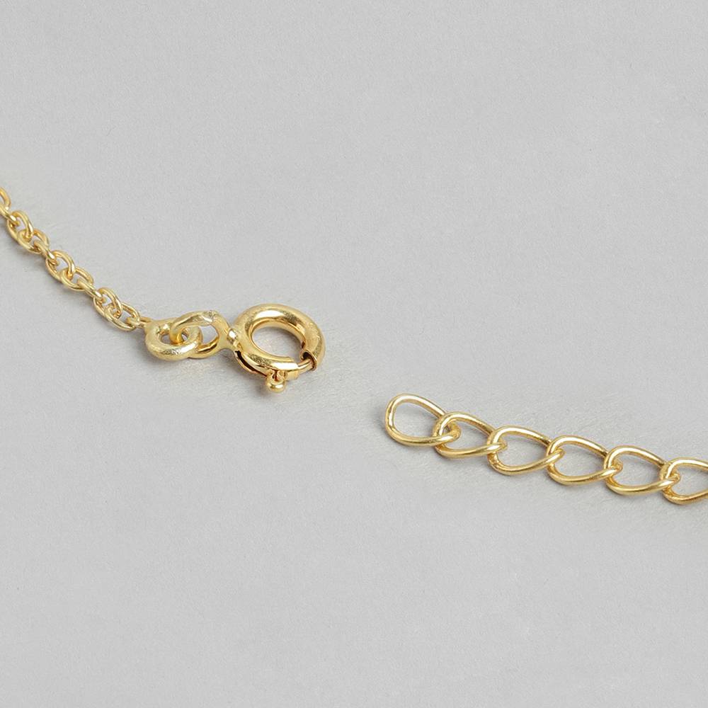 This Lotus, Silver Necklace Is Crafted With Pure 92.5 Silver. The White Kundan Stone Adds A Subtle Glam To The Design. L