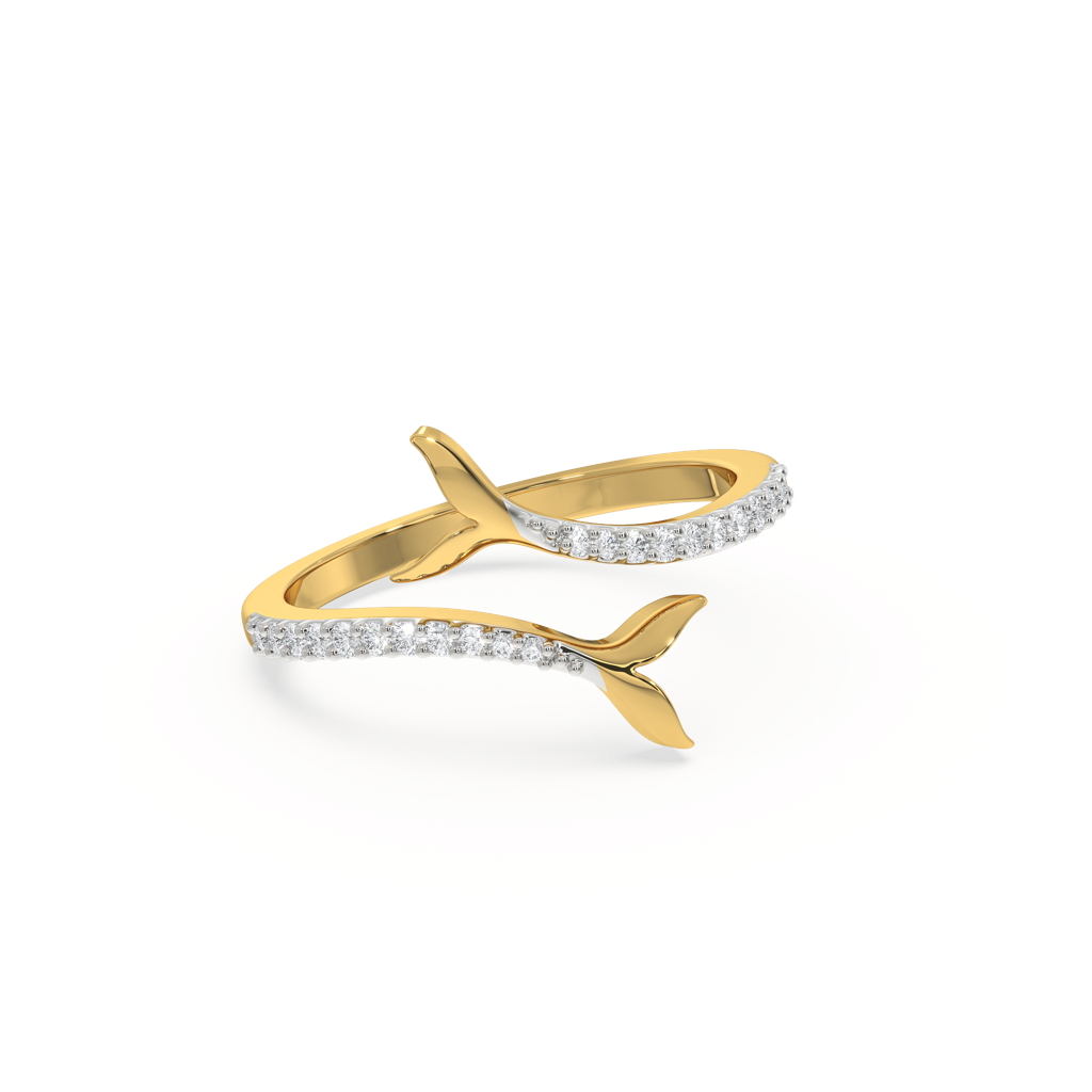 Ocean'S Treasure - Lab Diamond Open Top Ring : LLRG0118