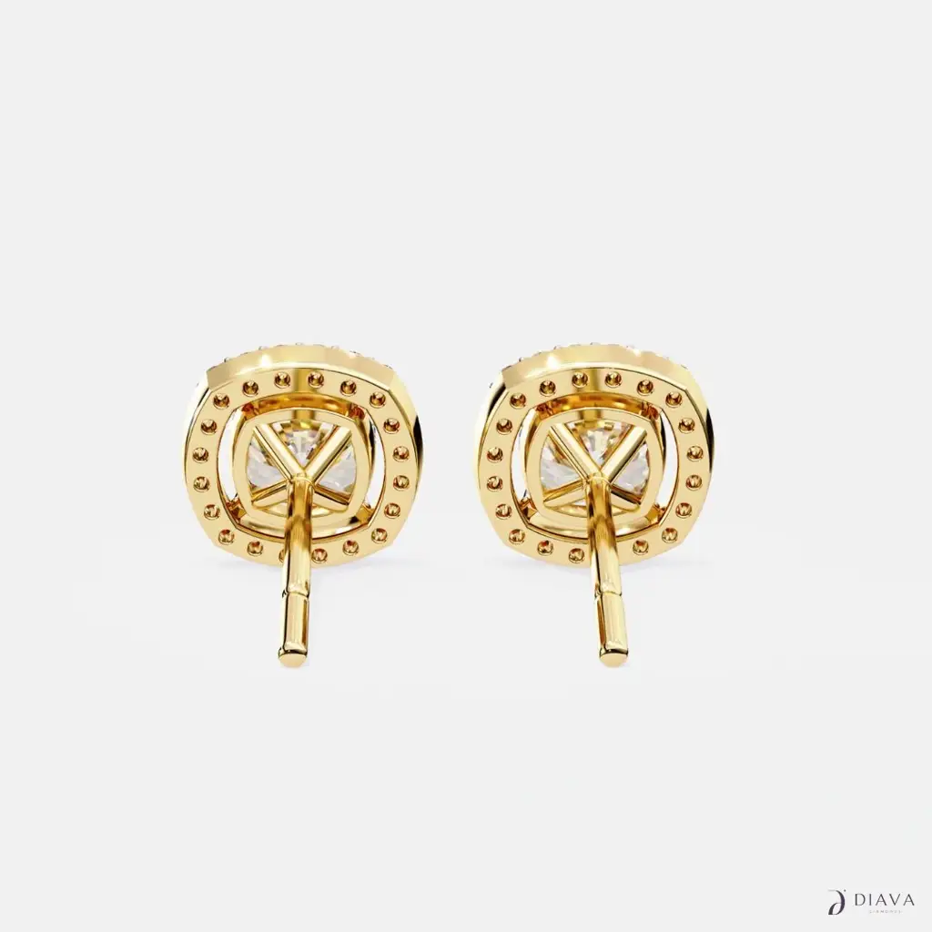 Cushion Halo Studs : CushionHaloStuds