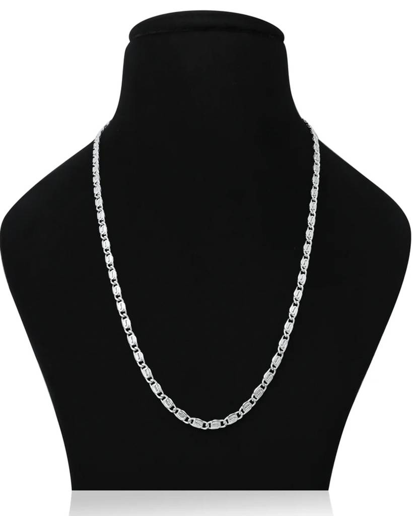 925 Sterling Silver Fisher Chain | Unbreakable | 20 Inches | Unisex | 925 Stamped : CH074_20