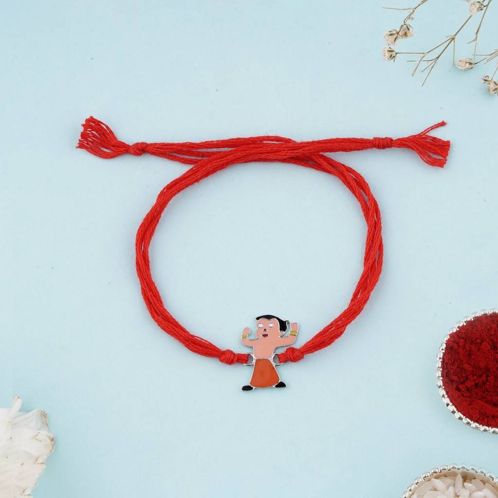Silver Chota Bheem Rakhi For Kids : ZLRH-1008