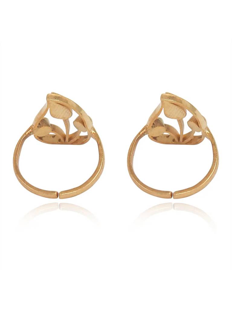 Silver 92.5 Aam Ras White Stone Toe Ring : U080SO04TR0315